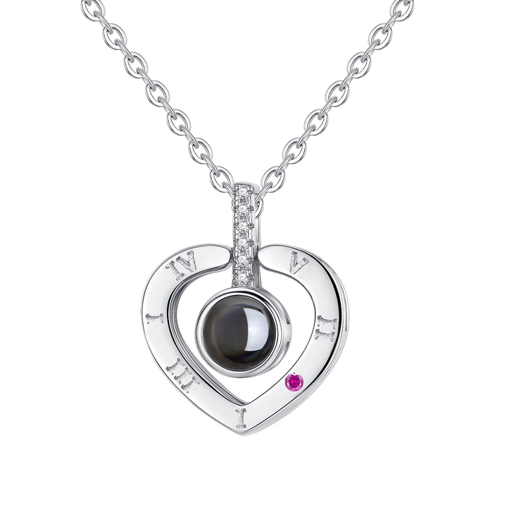 "Love You for Ten Thousand Years" pendant — a free-engraving, light luxury clavicle chain with an elegant and premium feel