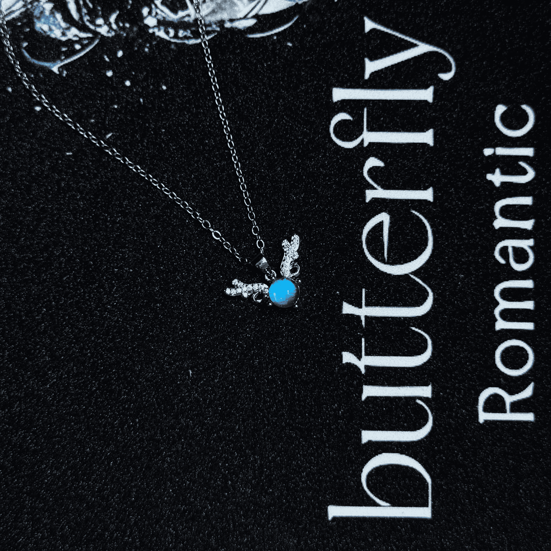 Real Blue Morpho Butterfly Wing Necklace in S925 Sterling Silver - Handmade Ethereal Pendant, Unique Niche Gift for Her, Bestie Birthday Jewelry