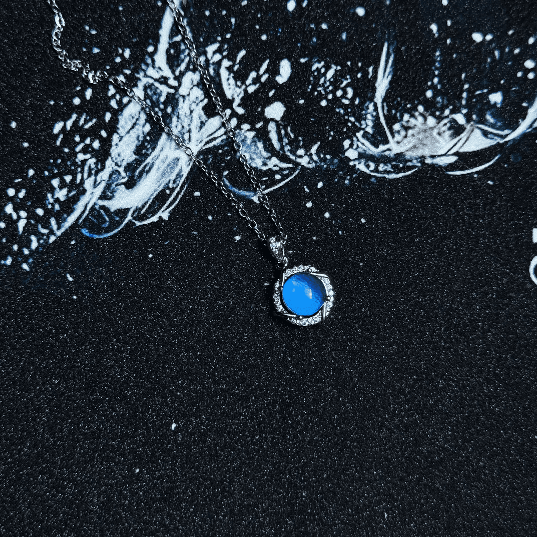 Real Blue Morpho Butterfly Wing Necklace in S925 Sterling Silver - Handmade Ethereal Pendant, Unique Niche Gift for Her, Bestie Birthday Jewelry