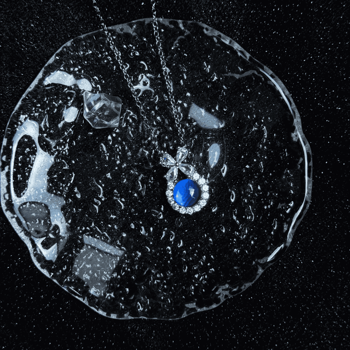 Real Blue Morpho Butterfly Wing Necklace in S925 Sterling Silver - Handmade Ethereal Pendant, Unique Niche Gift for Her, Bestie Birthday Jewelry