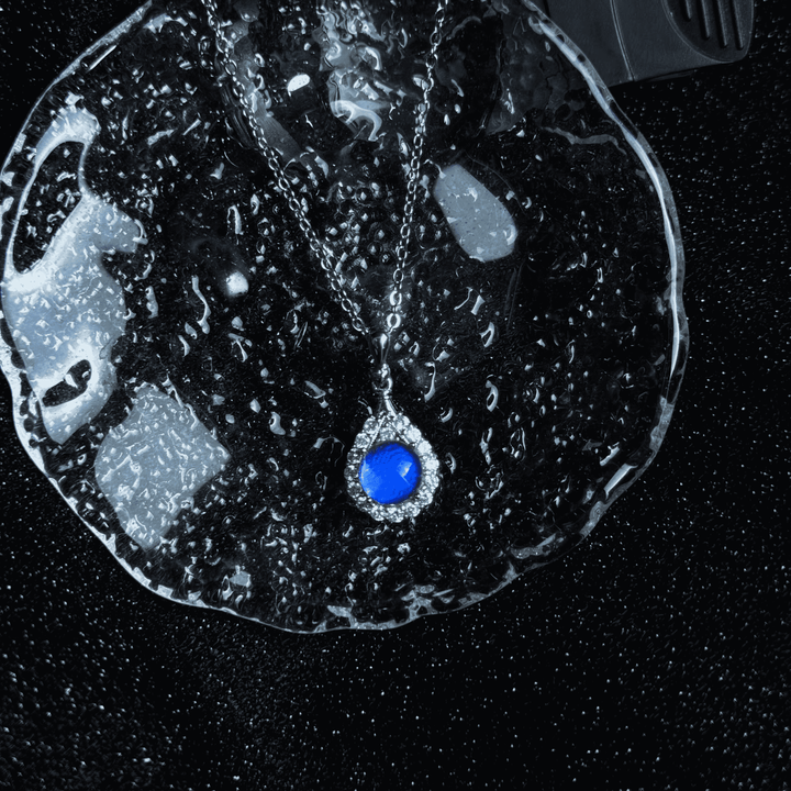 Real Blue Morpho Butterfly Wing Necklace in S925 Sterling Silver - Handmade Ethereal Pendant, Unique Niche Gift for Her, Bestie Birthday Jewelry