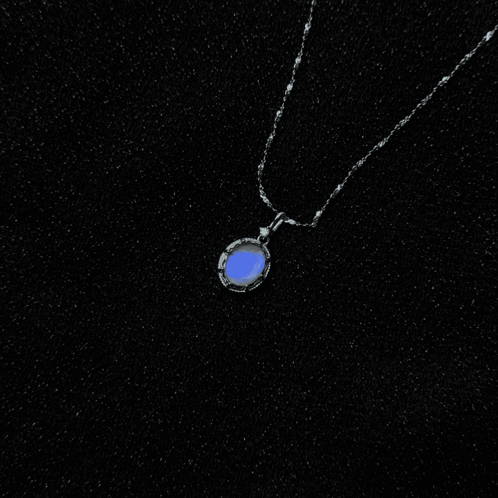 Handmade S925 Sterling Silver Blue Morpho Butterfly Wing Necklace & Bracelet Set - Real Specimen Jewelry