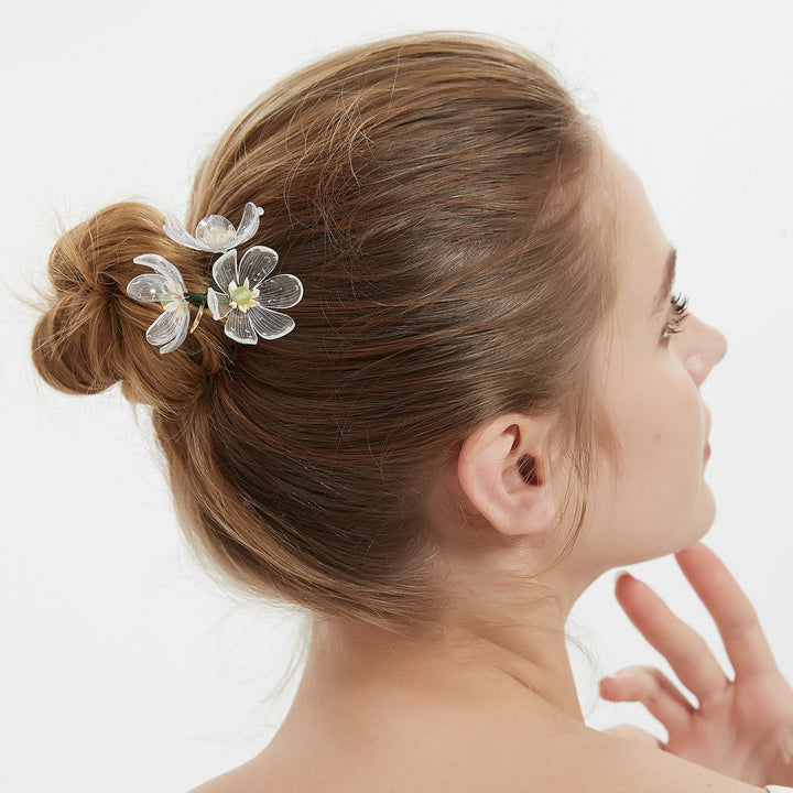 *My Rain Garden* Diphylleia Skeleton Flower Hair Pin