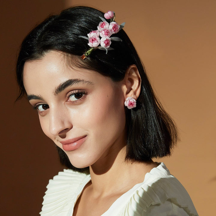 *My Rain Garden* Flowering Camellia Buds Hair Clip