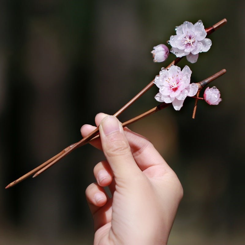 *My Rain Garden* Flowering Plum Hair Stick