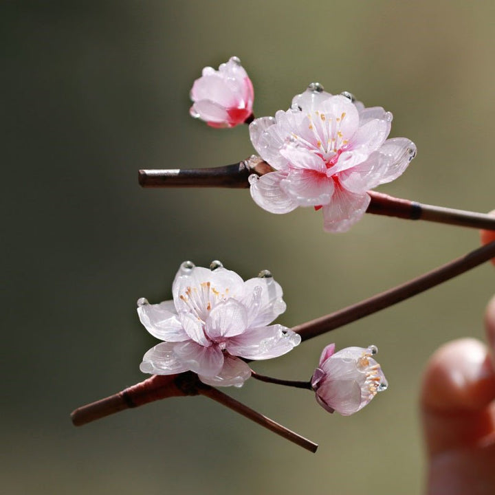 *My Rain Garden* Flowering Plum Hair Stick