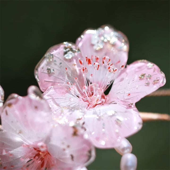 *My Rain Garden* Peach Garden Perlen Haarspange