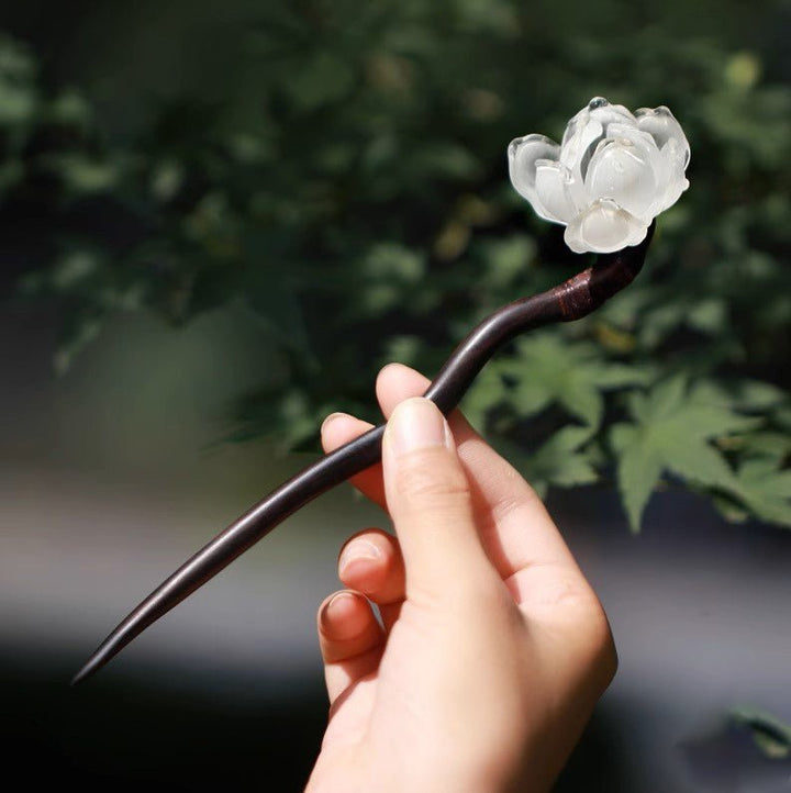 Translucent Flowering Magnolia Hair Stick/Final Sale