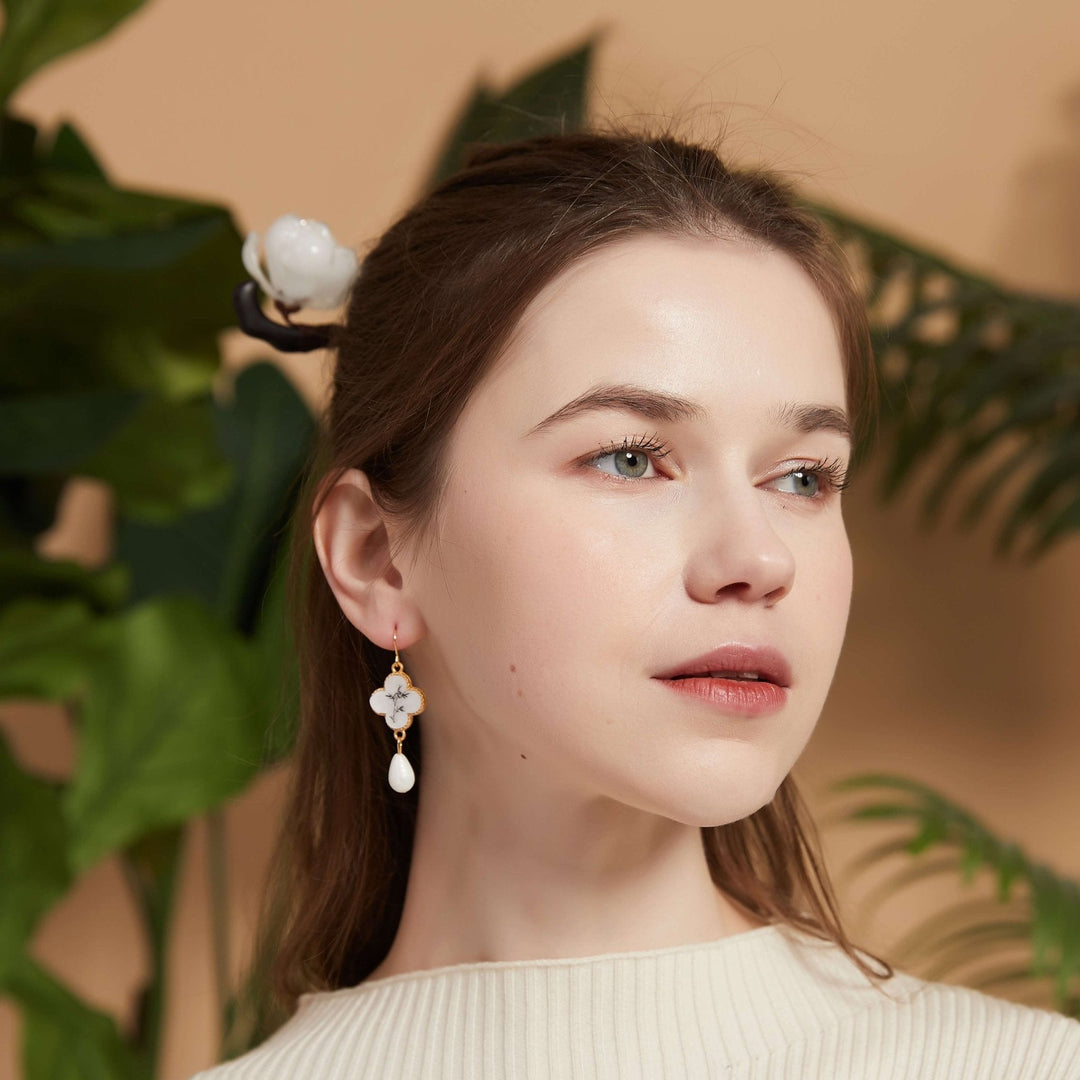 Translucent Flowering Magnolia Hair Stick/Final Sale