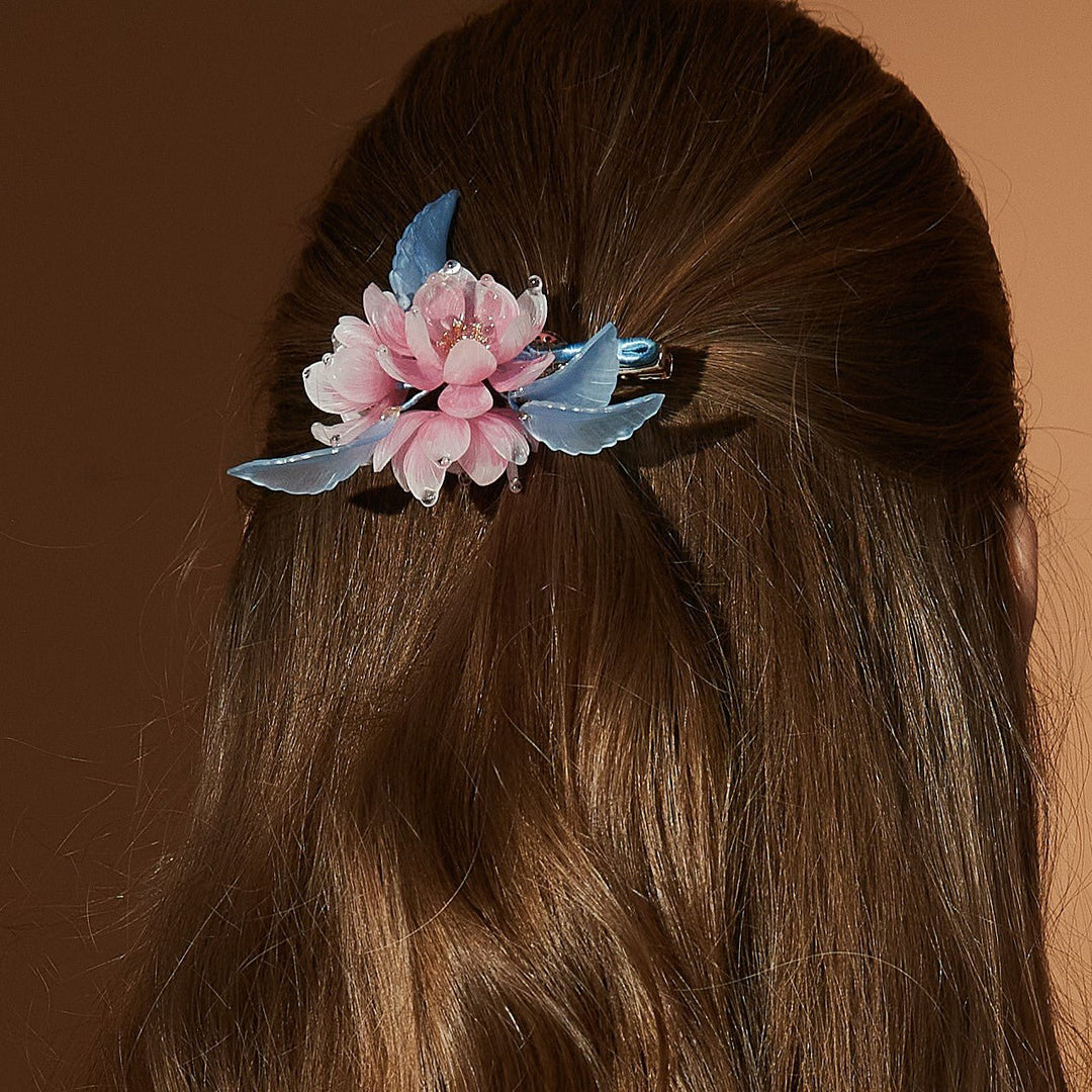 Haarspange mit drei Blumen „Peony Paradise“