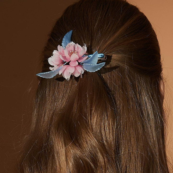 Haarspange mit drei Blumen „Peony Paradise“
