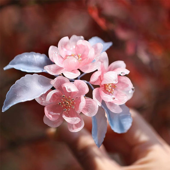 Haarspange mit drei Blumen „Peony Paradise“