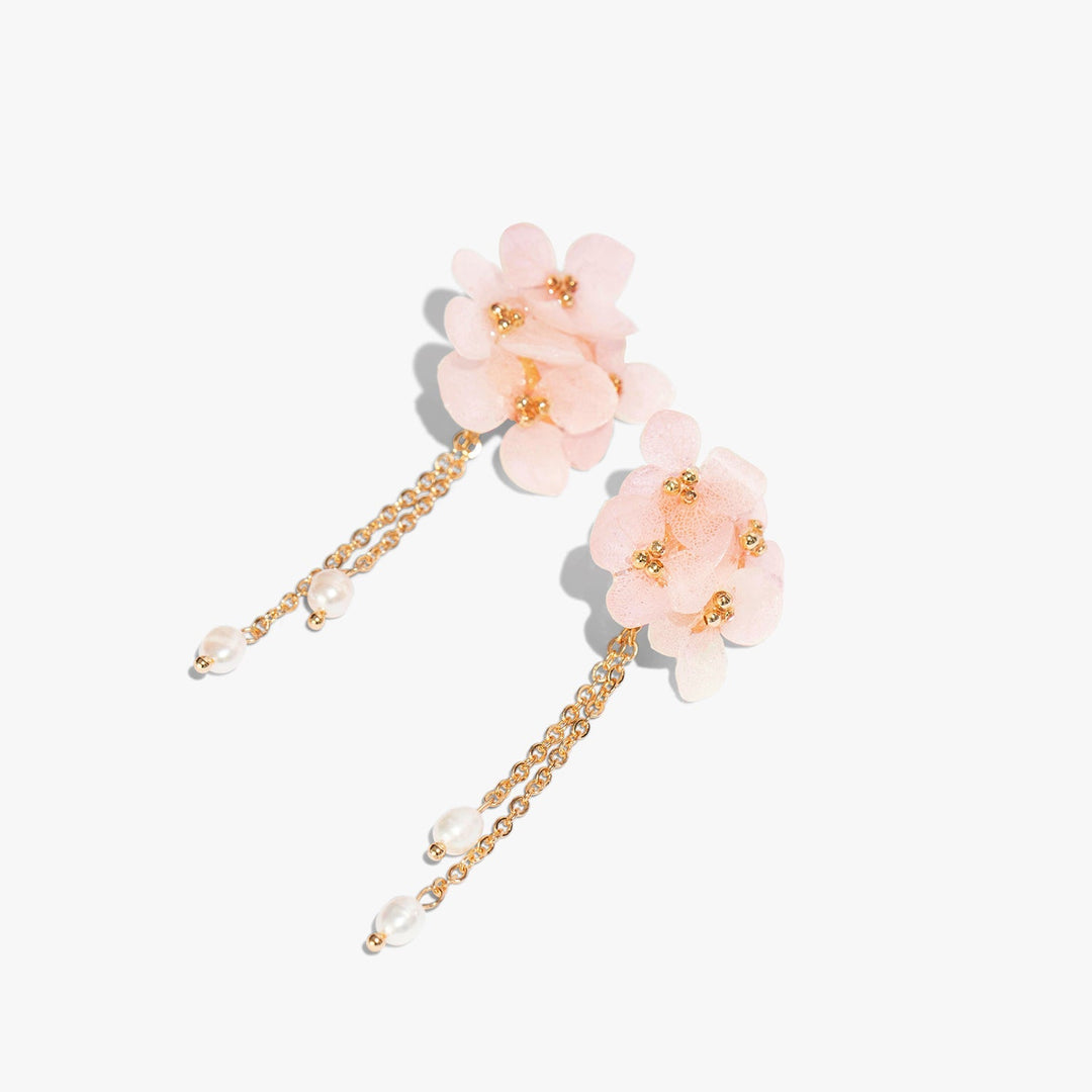 4-teiliges Weihnachtsgeschenkset mit rosa Hortensienschmuck (25 % Rabatt)