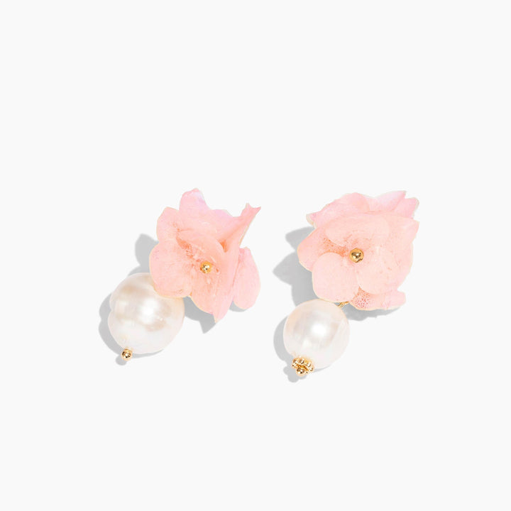 4-teiliges Weihnachtsgeschenkset mit rosa Hortensienschmuck (25 % Rabatt)
