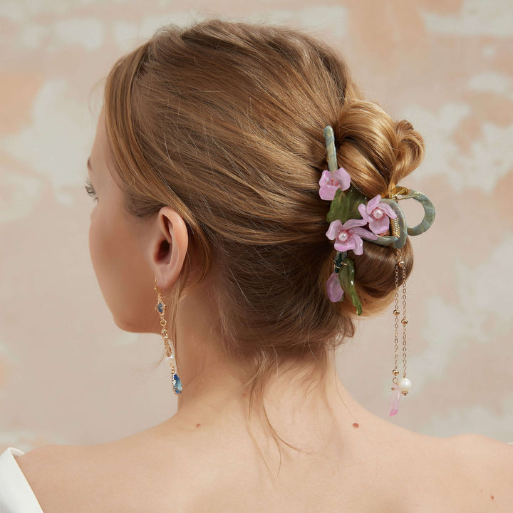 Pink Camelia Hair Claw/ Final Sale