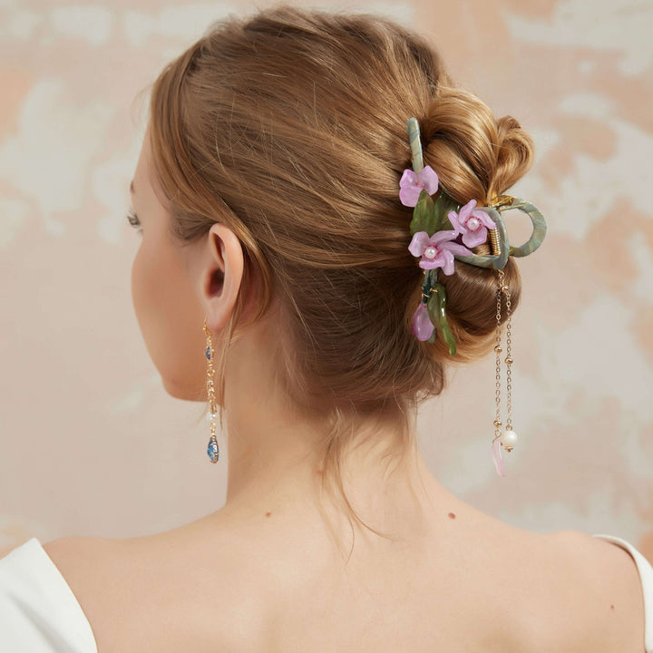 Pink Camelia Hair Claw/ Final Sale