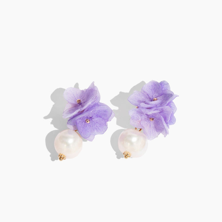 Lila Hortensienschmuck – 4-teiliges Weihnachtsgeschenkset (25 % Rabatt)