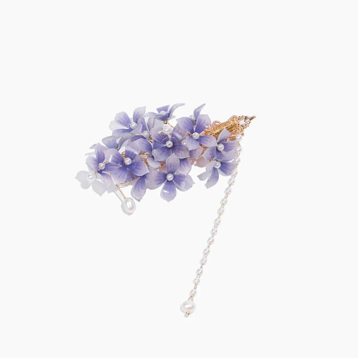 Lila Hortensienschmuck – 4-teiliges Weihnachtsgeschenkset (25 % Rabatt)