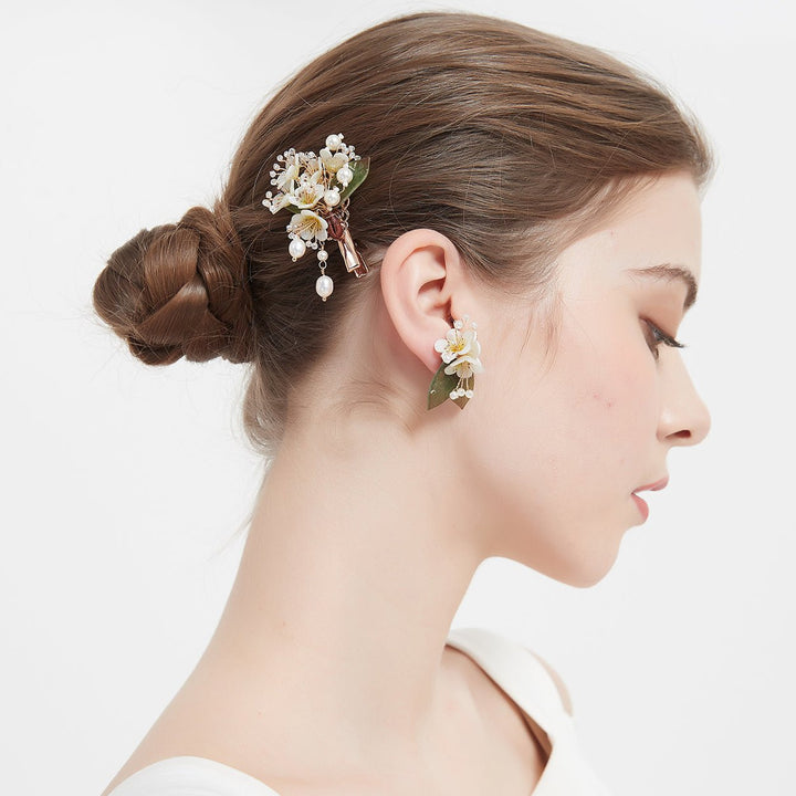 Pyrus Pear Flower Hairpin-2pc