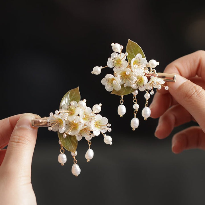 Pyrus Pear Flower Hairpin-2pc
