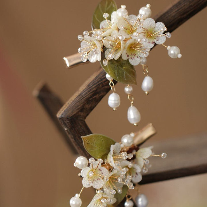 Pyrus Pear Flower Hairpin-2pc
