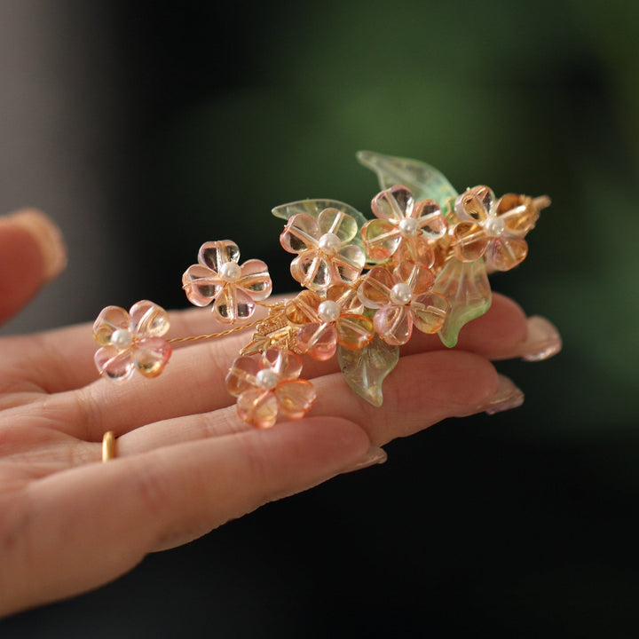 Scarlet Pimpernel Blume Haarspange / Schlussverkauf