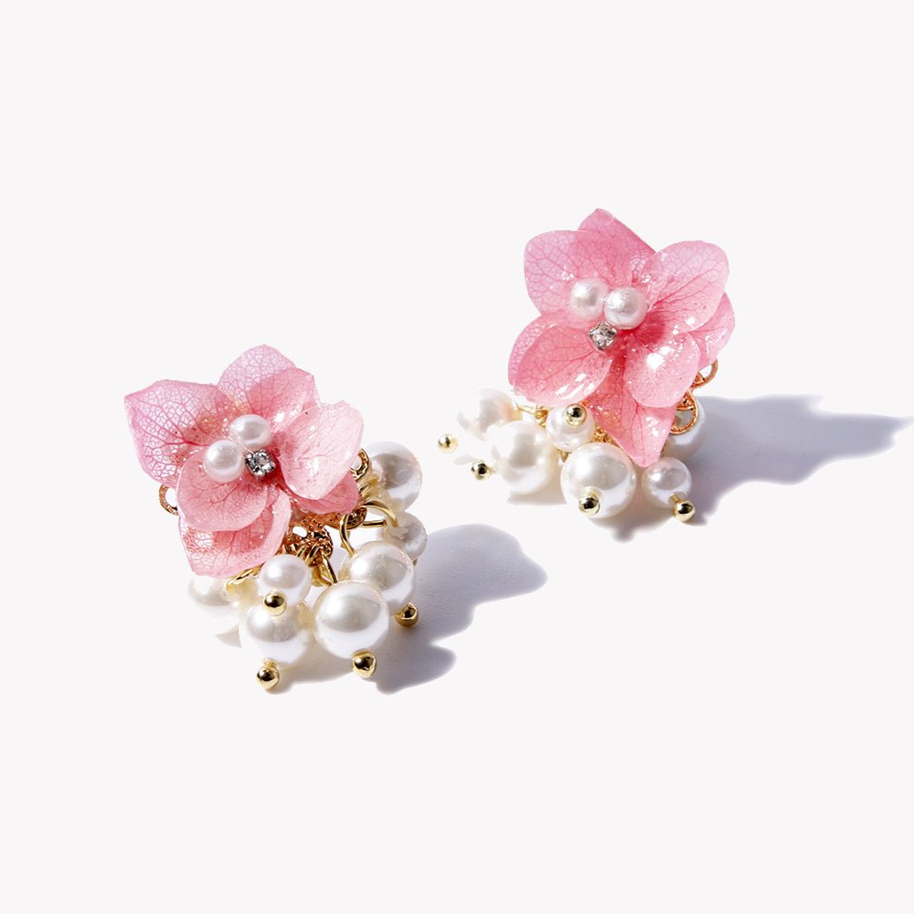 Tiana Pink Kirschblüten Regentropfen Ohrringe