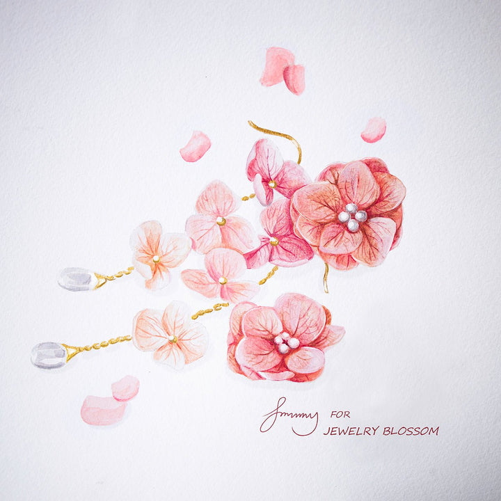 Tiana Pink Kirschblüten Ohrstecker