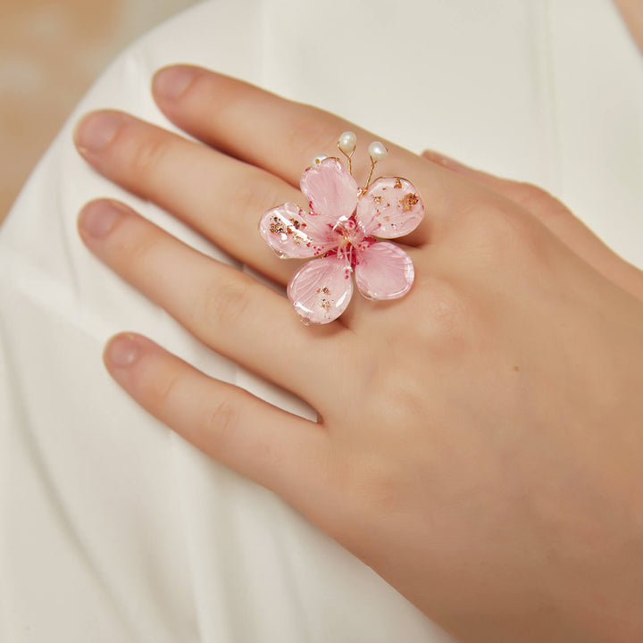 Translucent Cherry Blossom Ring