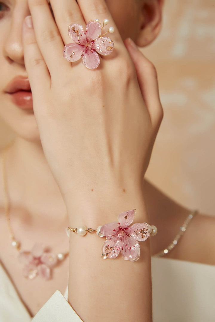 Translucent Cherry Blossom Ring