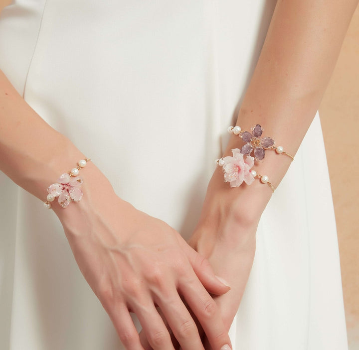 Translucent Peach Cherry Bracelet