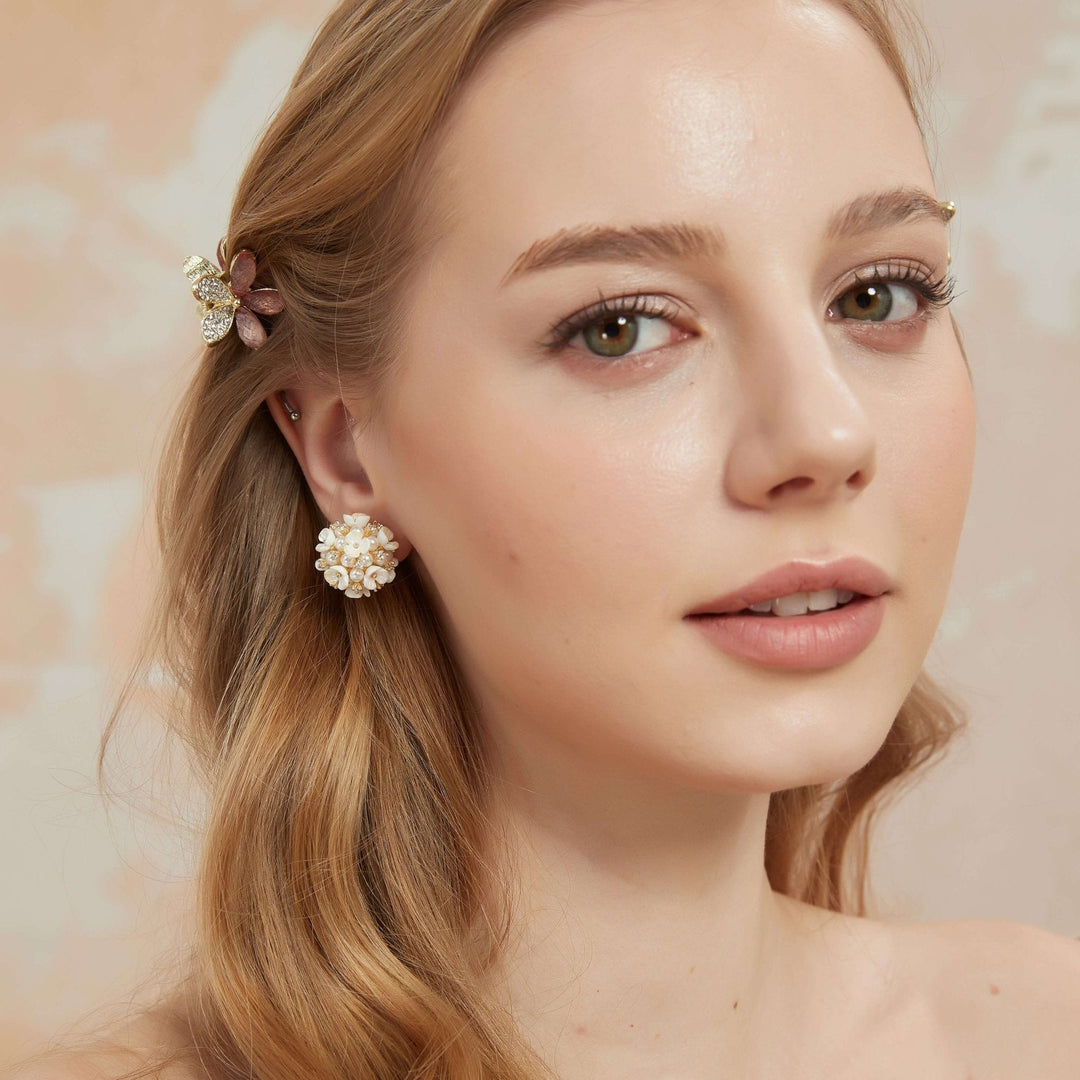 Two-color Cherry Blossom Hair Claw (Mini-4 piece)/ Final Sale