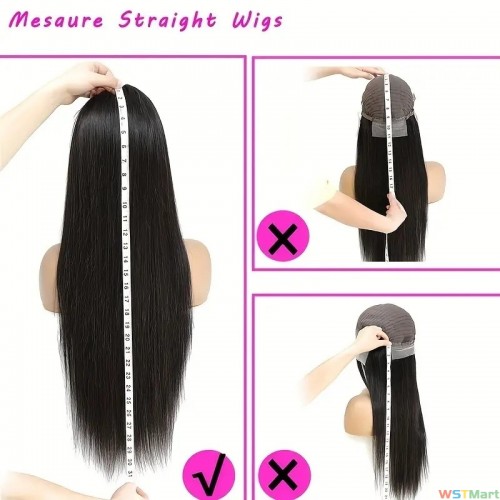 150% Density Straight 13*4 HD Transparent Lace Front Human Hair Wigs Pre Plucked With Baby Hair Remy Human Hair Wigs For Women Girls