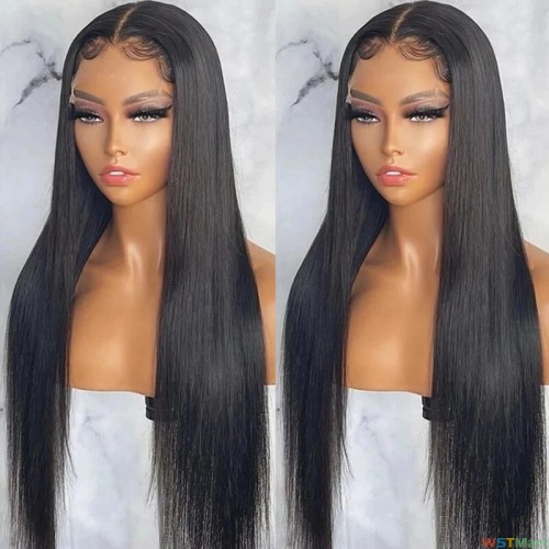 eulluir  STRAIGHT HUMAN HAIR WIGS13X4 TRANSPARENT FRONTAL WIG |UNDETECTABLE LACE