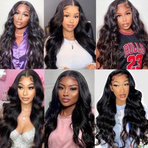 eulluir BODY WAVE13X4 TRANSPARENT LACE FRONTAL HUMANHAIR WIG | MUST HAVE STYLE