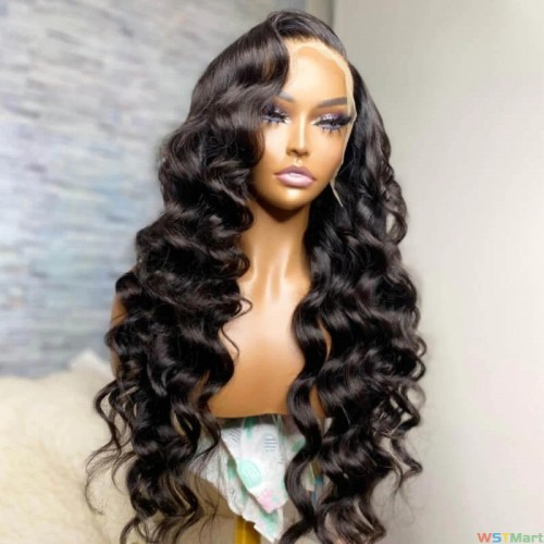 eulluir GLUESLESS LOOSE WAVE WIG 13X4 TRANSPARENT LACE FRONTALWIG | PERFECT CURLS