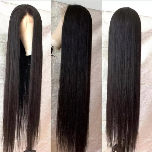 Densun Glueless Crystal Lace 5x5 Undetectable HD Lace Closure Wig Straight High Density