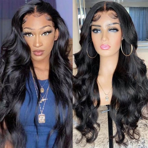 13X6 Lace Front Wig Preplucked With Baby Hair Body Wave Human Hair Wigs