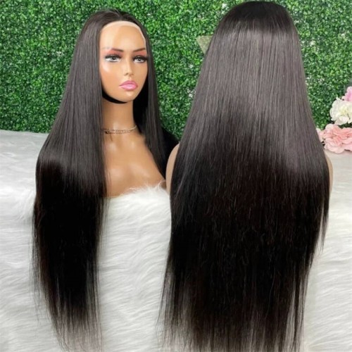 Nuiee 13x6 HD Lace Closure Wigs Beginner Friendly Straight Glueless Wig Human Hair