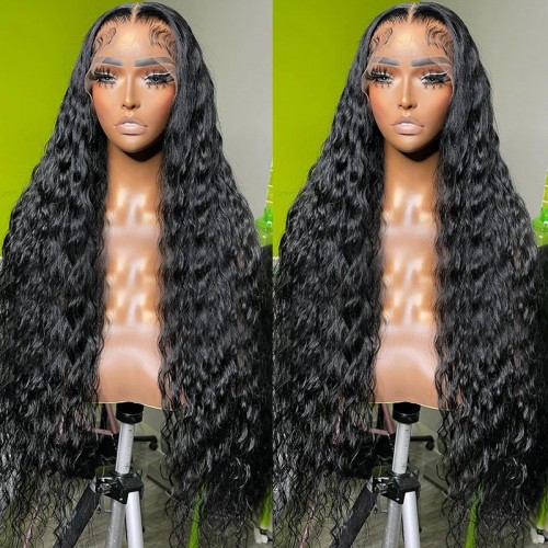 Nuiee Glueless Deep Wave HD Lace Wig 5*5 Lace Closure Wig High Density Full and Thick
