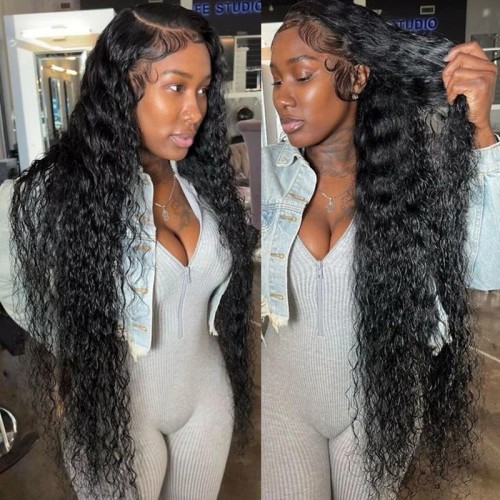Brand Day Water Wave Lace Front Wig 150% Density Flash Sale