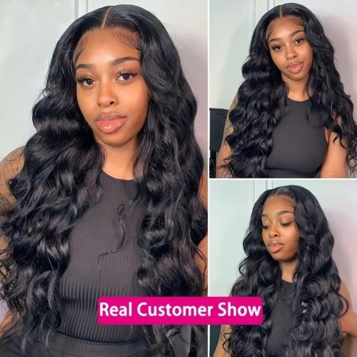 Body Wave Lace Front Human Hair Wigs 13X4 HD Transparent Lace Frontal Closure Brazilian Hair Wig For Women
