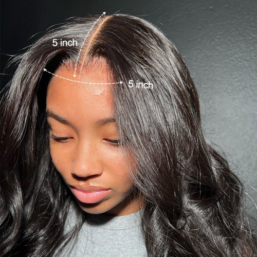 HD Lace Body Wave 5*5 Wigs Realistic Transparent 5*5 Lace Closure Wig | Nuiee HAIR