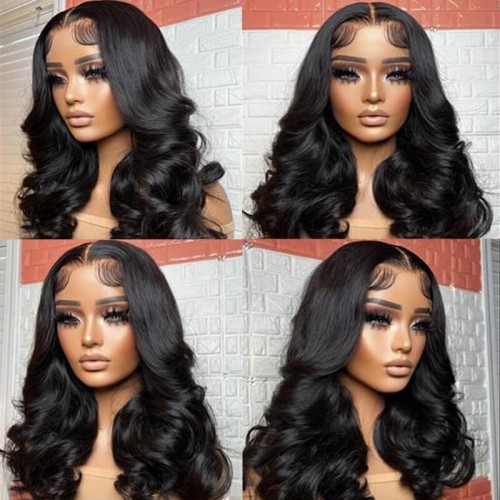 Nuiee 5x5 13x4 HD Lace Wig With Bangs