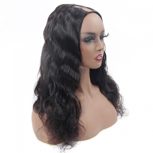 Lush Locks HAIR U Part Wig Human Hair Body Wave Upart Wigs Natural Color For Women Glueless wigs