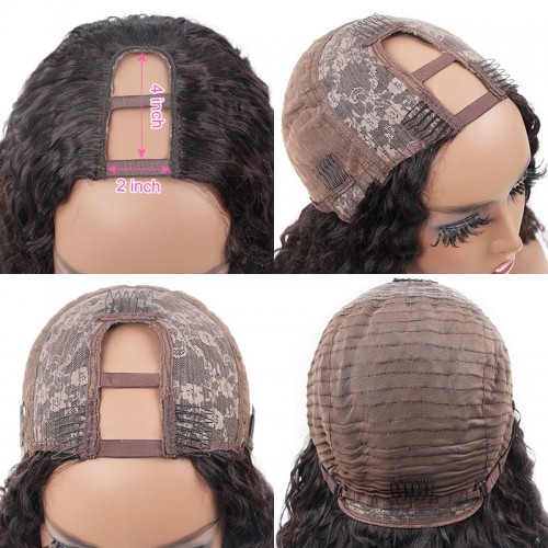 Lush Locks HAIR New Arrival Upart Wig , Natural Black Deep Curly Wigs_Wigs, Lace Front, Human Hair