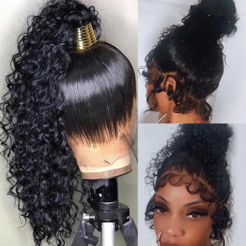 Water Wave 360 Lace Front Human Hair Wigs For Black Women_nadula_luvmehair