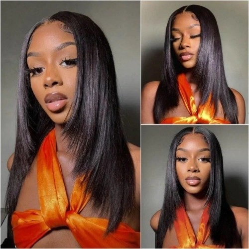 90's Vibe Layered Cut Human Hair Butterfly Haircut Straight 5x5 Pre Cut Lace Wig