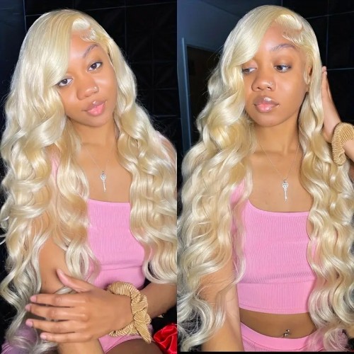 613 HD Lace Frontal Wig Body Wave Transparent 13x4 Lace Front Human Hair Wigs Pre Plucked Lace Closure Human Hair Wigs For Women
