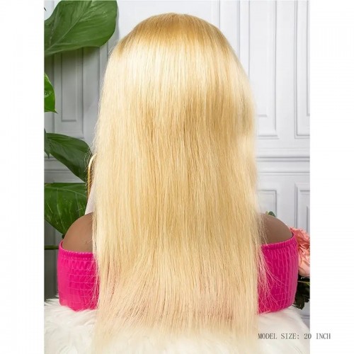 150% Straight Lace Front Wig Human Hair Blonde Lace Front Wigs 13x4 HD Lace Brazilian Virgin Hair For Women Pre Plucked With Baby Hair